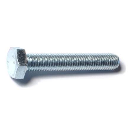 Midwest Fastener Class 8.8, M12-1.75 Hex Head Tap Bolt, Zinc Plated Steel, 70 mm L, 5 PK 78384